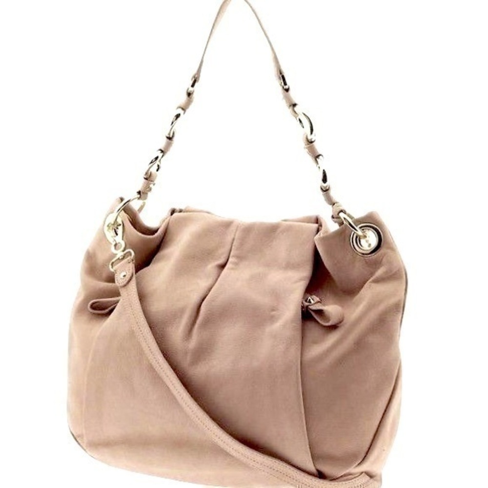 Vince Camuto Soft Genuine leather purse hobo bag crossbody chunky chain links
